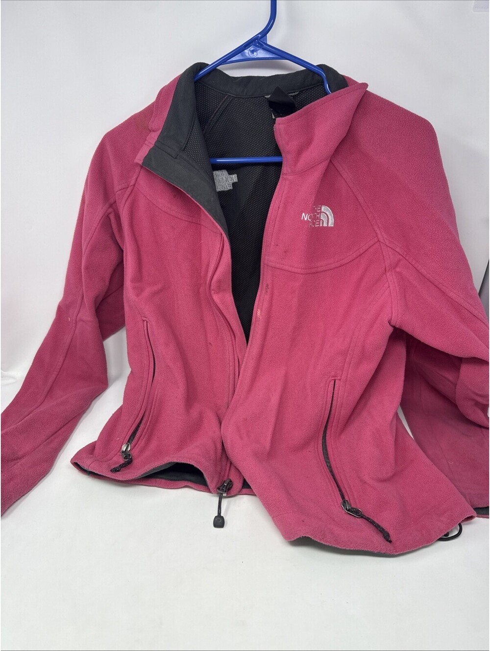Pink North Face Jacket Size Small With Stains